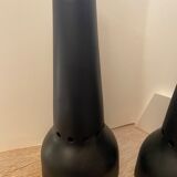 Pair of black metal spots