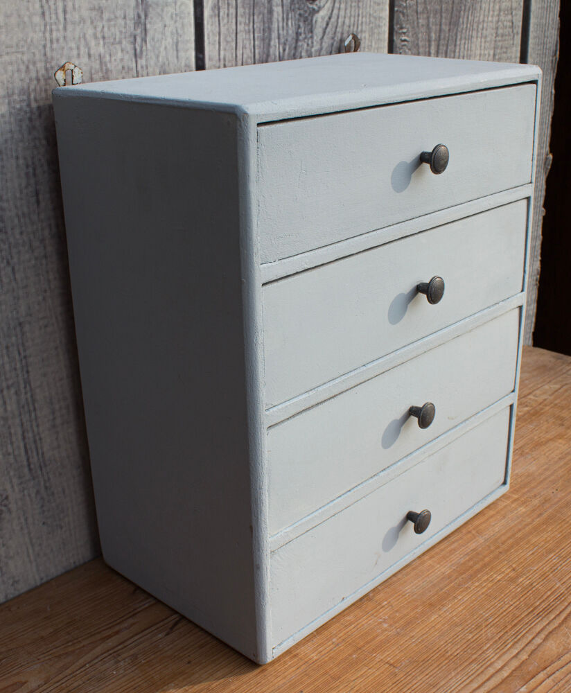 Old small cupboard with 4 drawers 37 cm high
