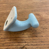 Vintage blue porcelain hook
