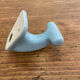 Vintage blue porcelain hook