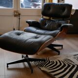 Lounge chair and ottoman by Charles & Ray Eames US edition Herman Miller 1980