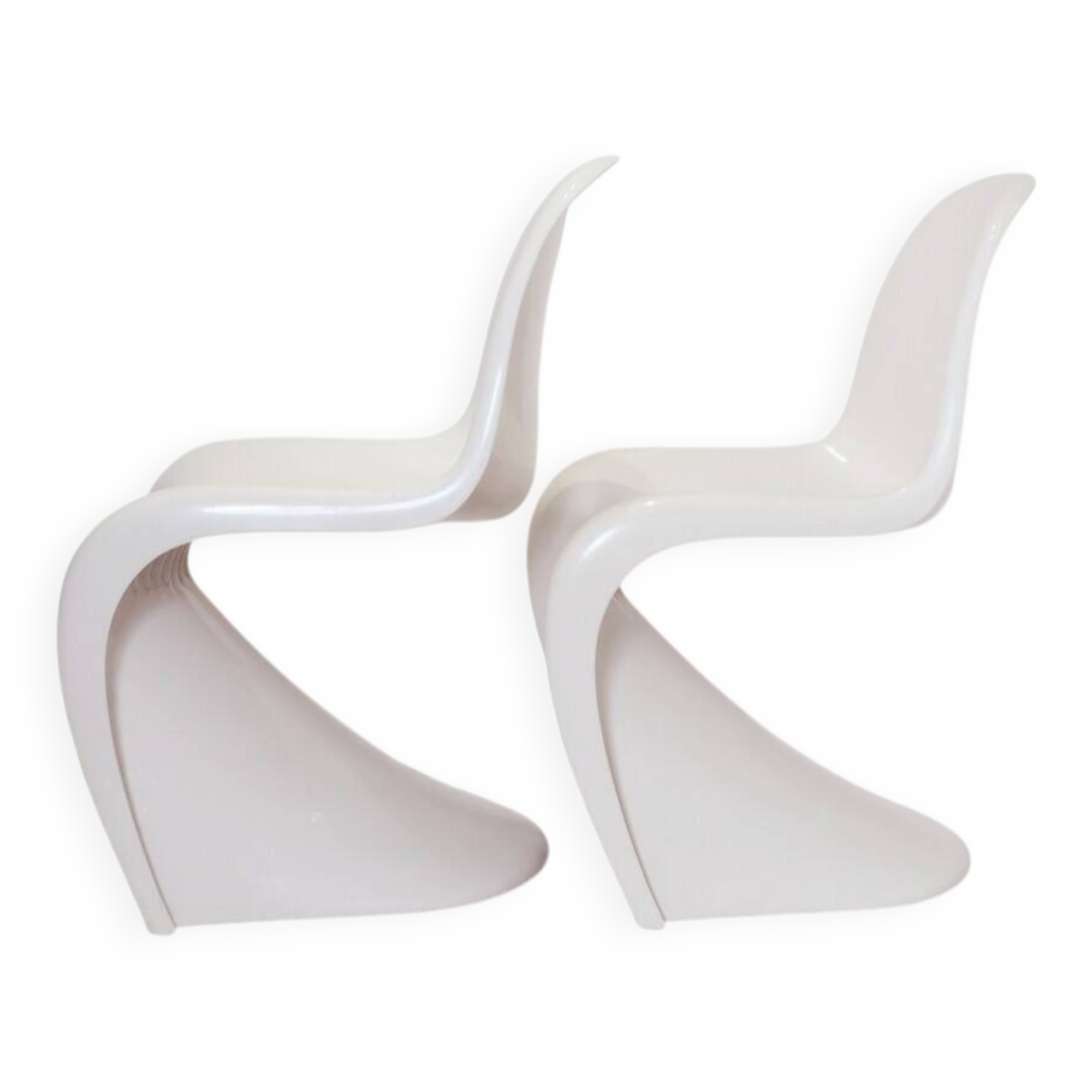 Two Panton chairs by Verner Panton for Herman Miller, 1970s, sold individually.