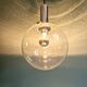 Space Age pendant light in bubbled blown glass, 1970s