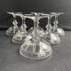 6 guilloché crystal champagne glasses – Art Nouveau