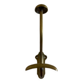 Country hook 1930 in patinated gilded brass