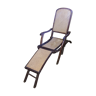 Chaise longue cannée