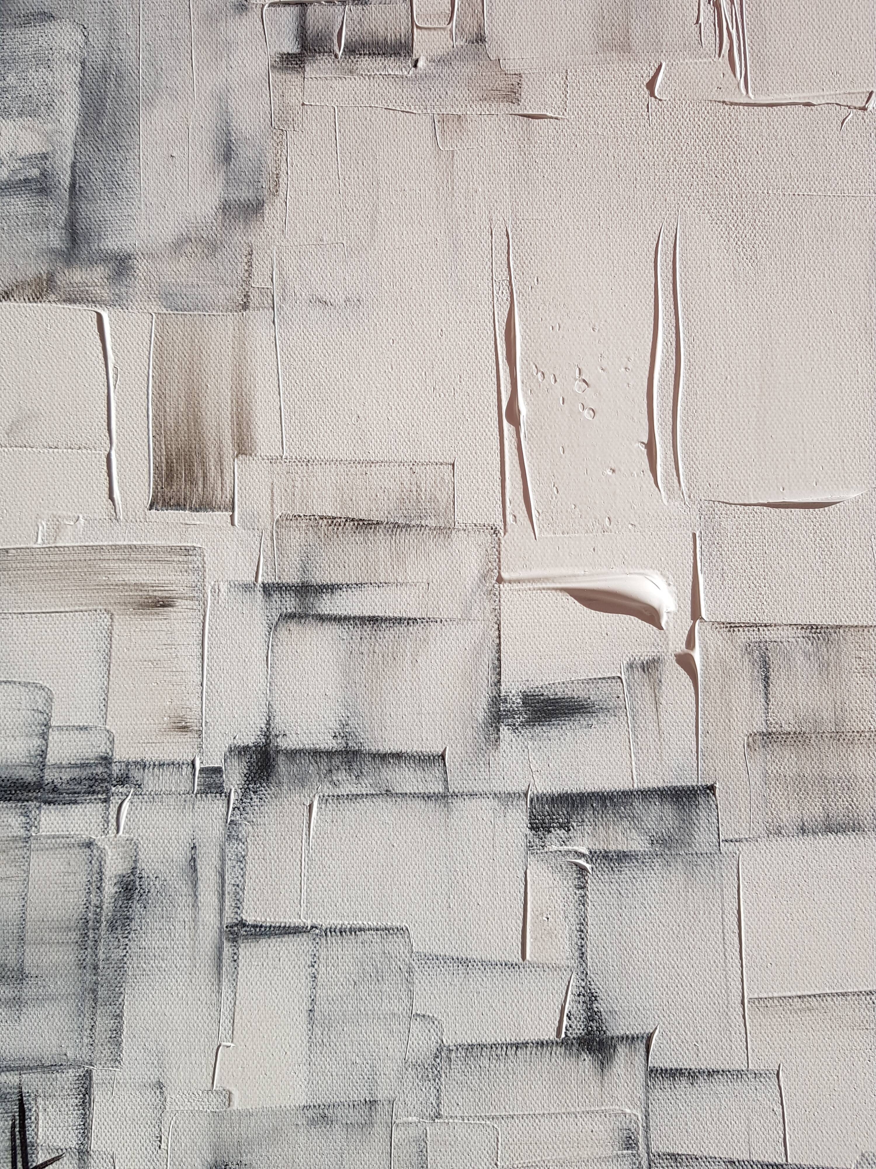 Abstract painting painting "black or white"