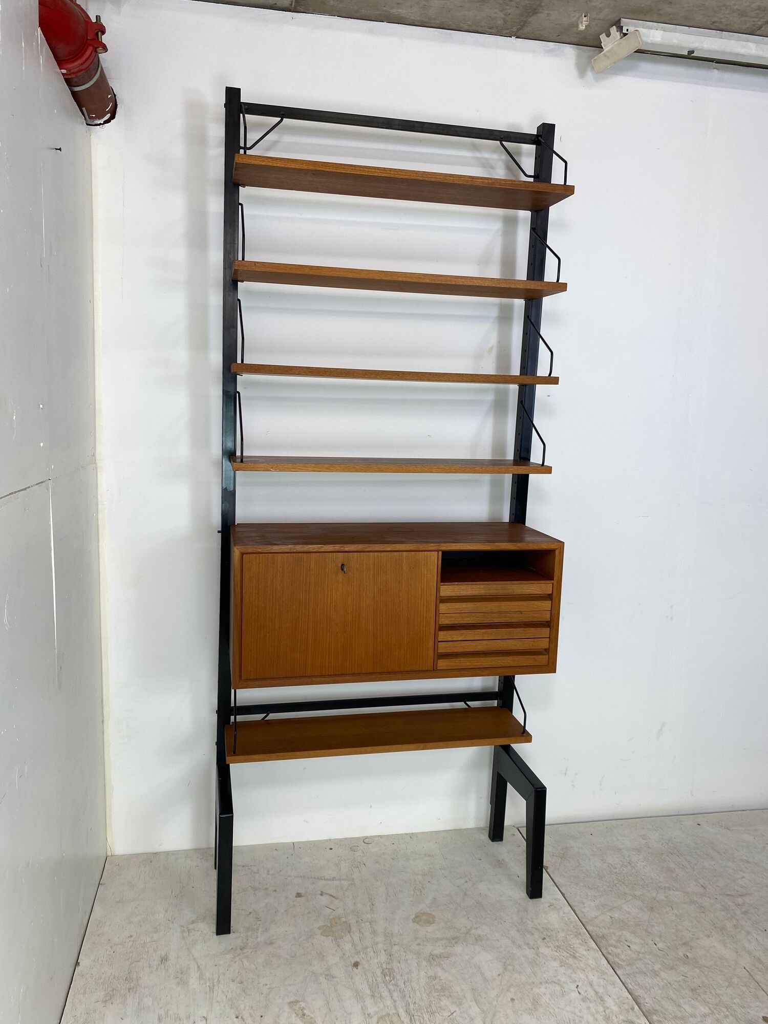 Scandinavian modular wall unit by poul cadovius for cado, 1960s
