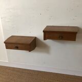 Wall bedside tables