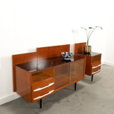 Pozar vintage wooden bedside table set