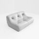 Canapé Kali en cuir gris de Michel Ducaroy pour Ligne Roset