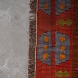 Tapis vintage turc de oushak tissé à la main 99x455 cm