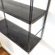 Patinated metal wall shelf