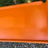 Orange fiberglass coffee table