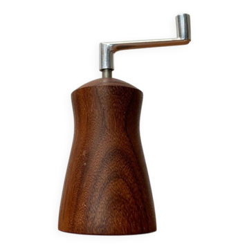 Mid-century teak pepper mill by Pede, 1960s.