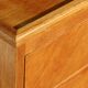 Chest of drawers with 4 drawers, light oak, 1960.