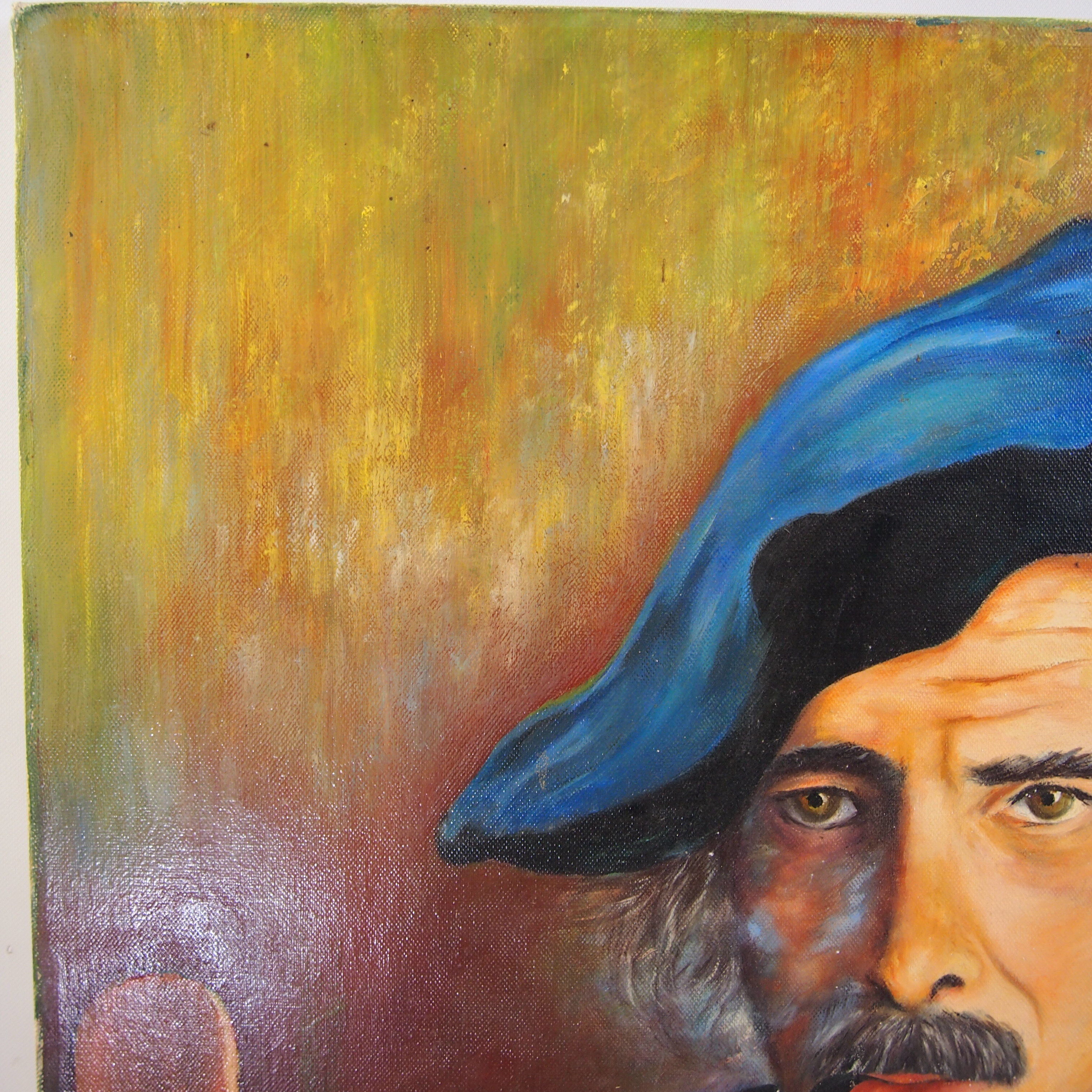 Oil portrait on canvas
