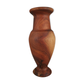 Wooden vase turned in the mass handcrafted