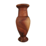 Vase en bois tourné dans la masse fabrication artisanale