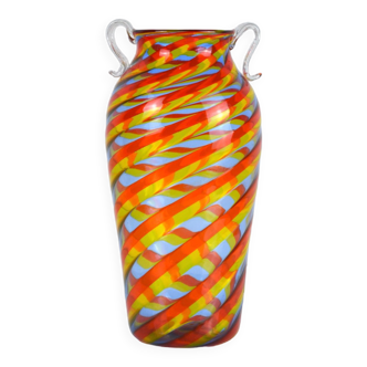 Elegant Murano vase by Fratelli Toso