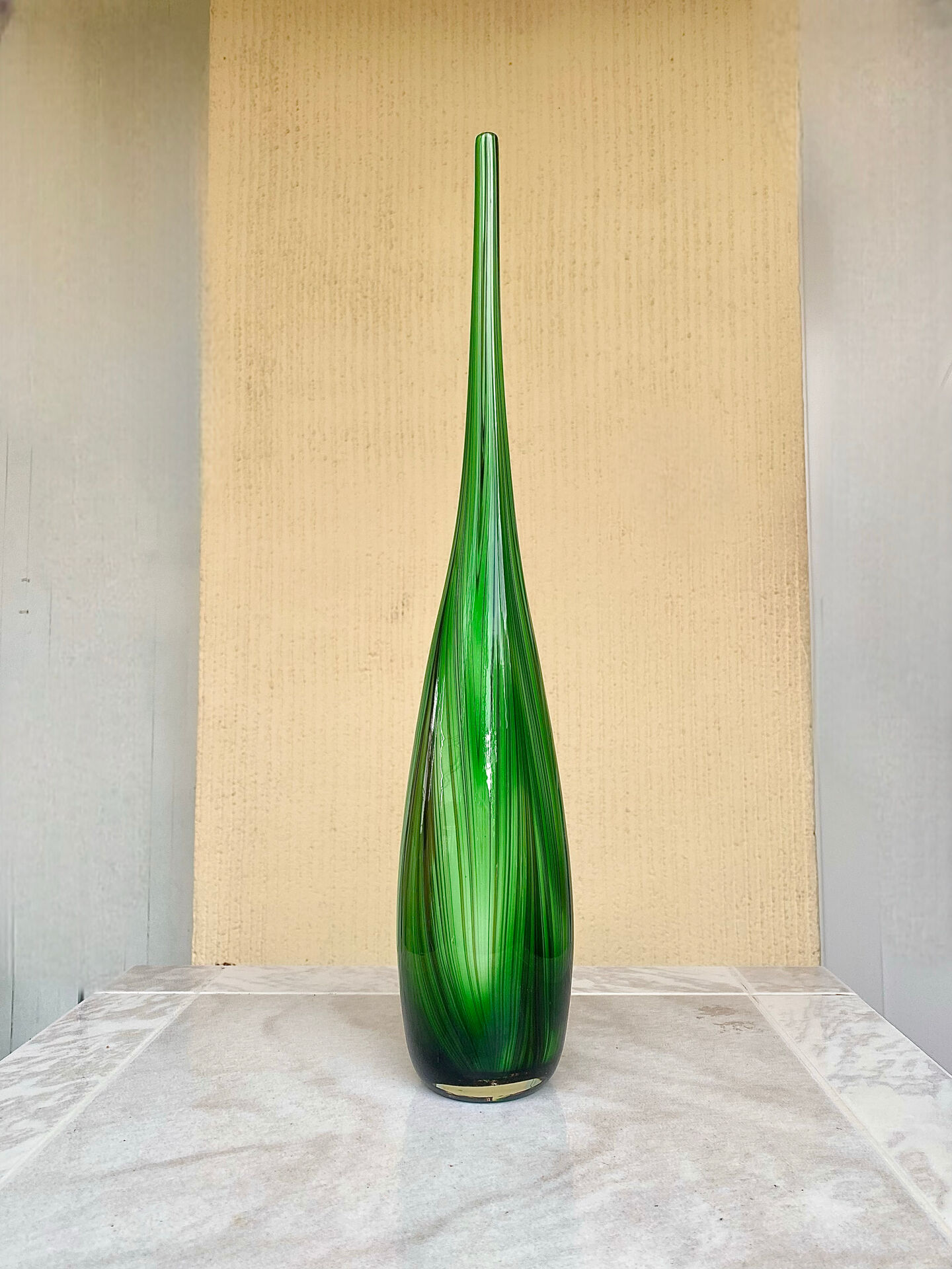 Large blown glass vase Murano Missoni