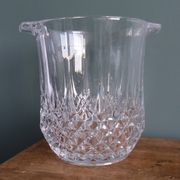 Seau à glace, rafraîchissoir à bouteille forme ananas en verre à facettes
