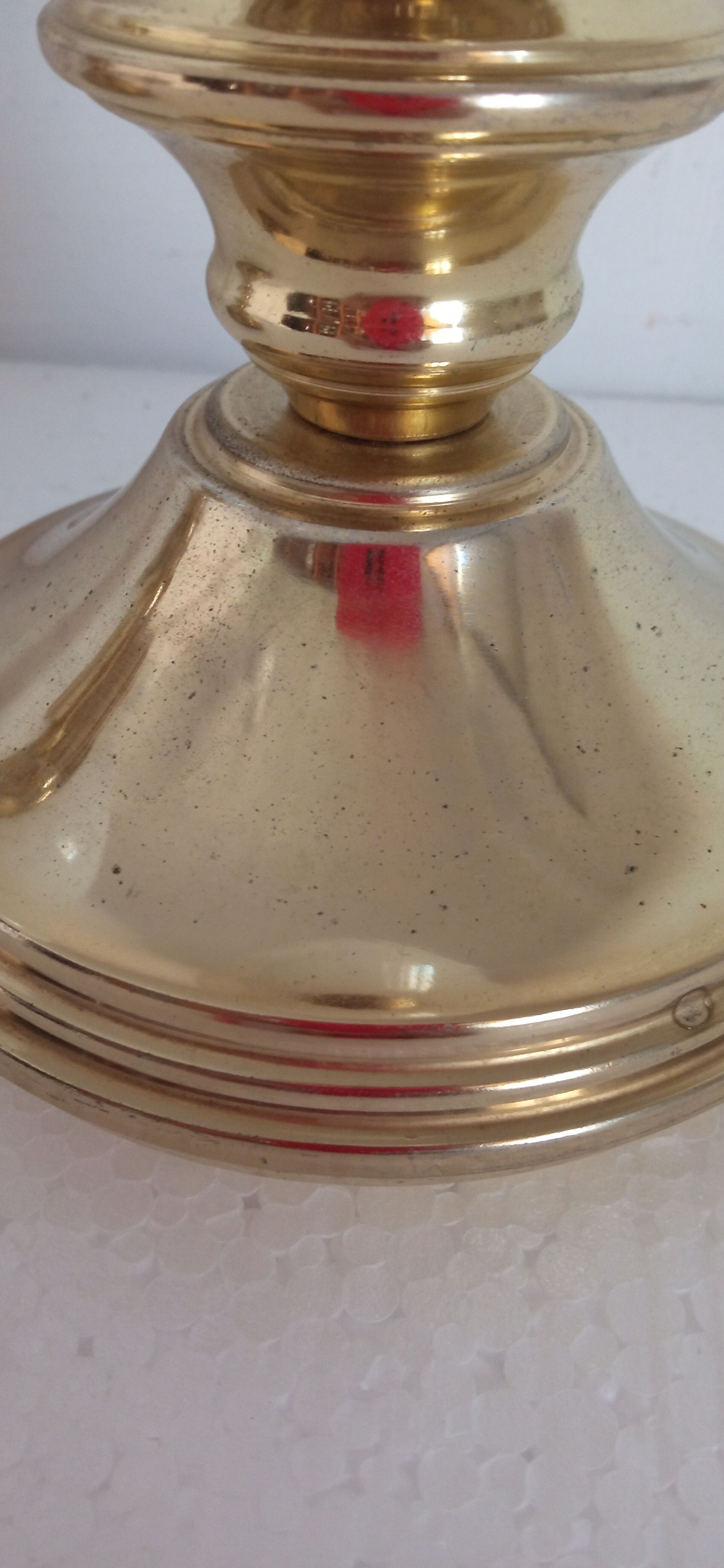 Pair of golden lamps