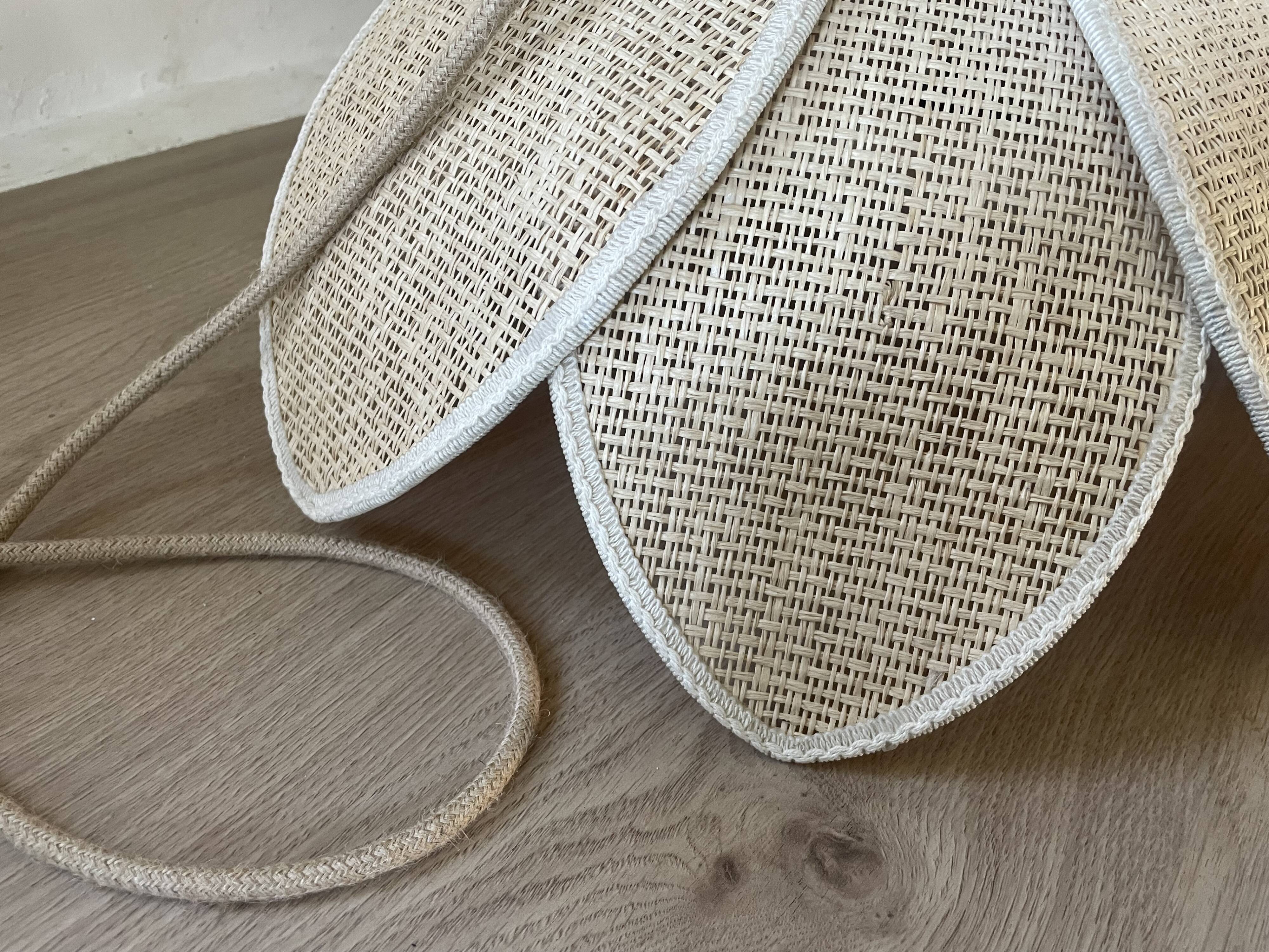 Vintage plant fibre lotus suspension