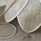 Vintage plant fibre lotus suspension