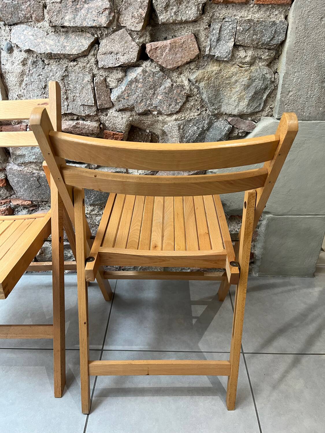 Pair of folding chairs from the 1980s