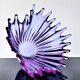 Vase - Grande Coupe en Cristal Violet • Vintage • Cristallerie de Bayel  • 1950