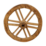 Old teak plow wheel
