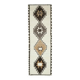 Vintage Turkish Oushak Handmade Cotton White Wool Runner 108x326