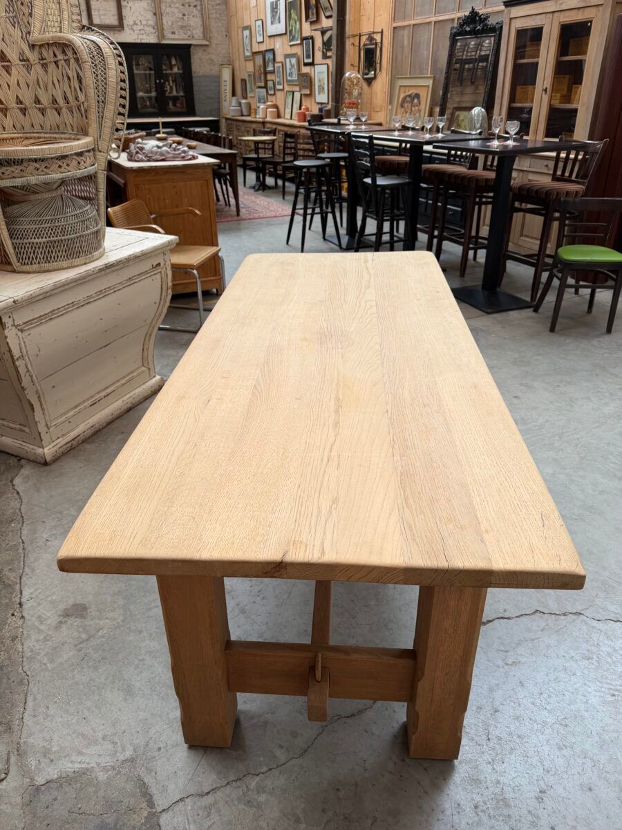 Solid oak farmhouse table