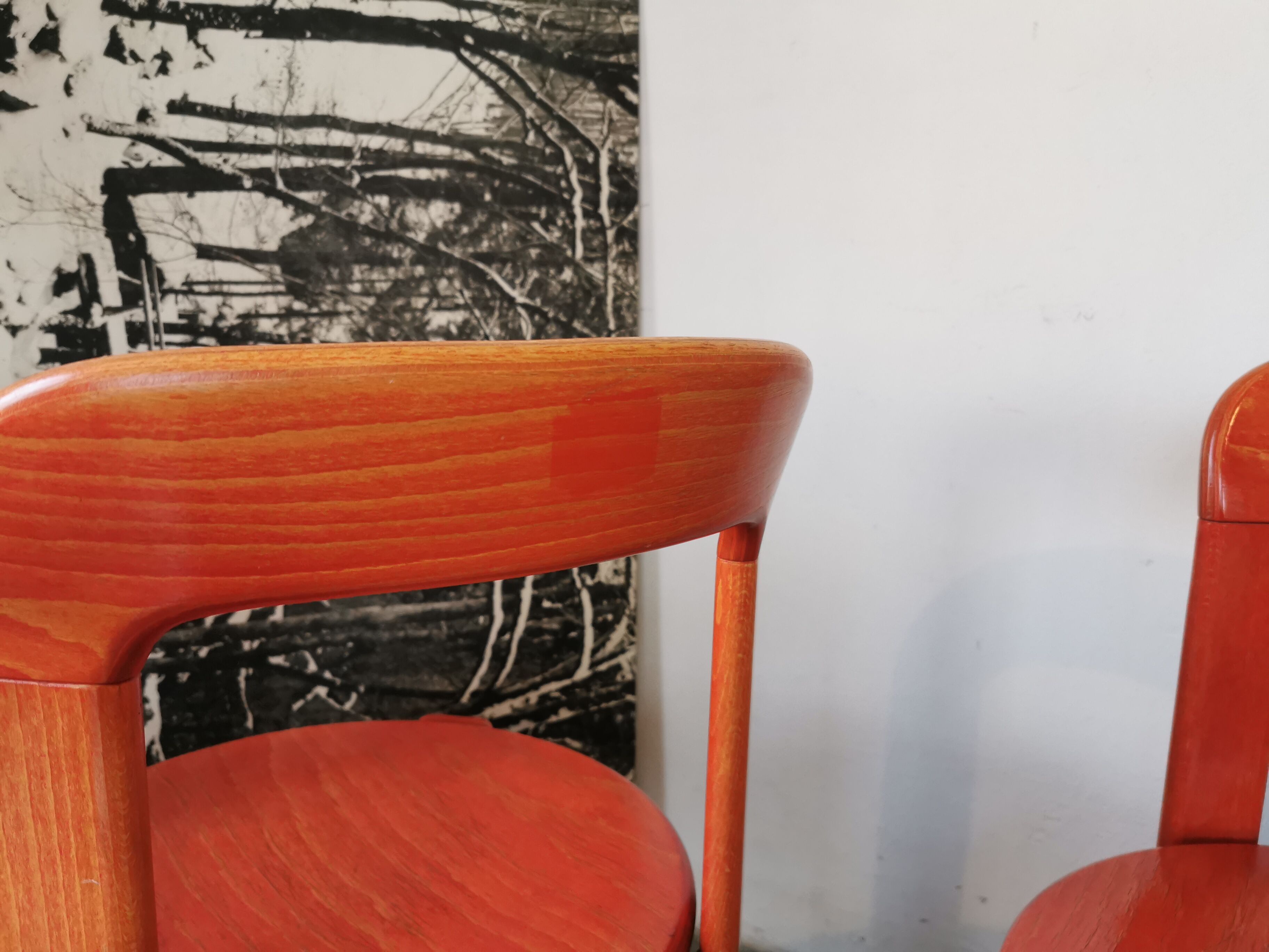 Set of 6 rey chairs by bruno rey for kusch and co