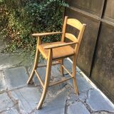 Children's high chair solid wood