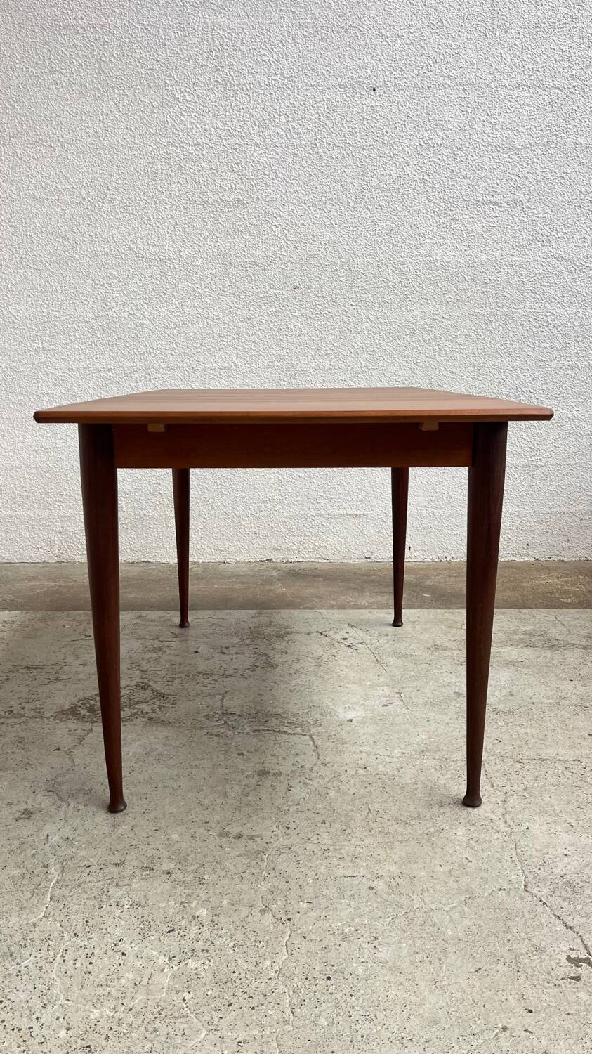 Table scandinave en teck avec rallonge