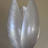 Paire de lampes nacrée style rougier design années 70