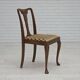 Ensemble de 6 chaises danoises, Années 1930, meubles en velours, bois de chêne, retapissés