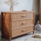 Commode en rotin vintage circa  années 70