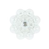 Mid-Century Space Age Bubble Glass Ceiling Lamp by H. Tynell, Germany, 60s