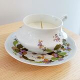 Vintage candle dried flowers