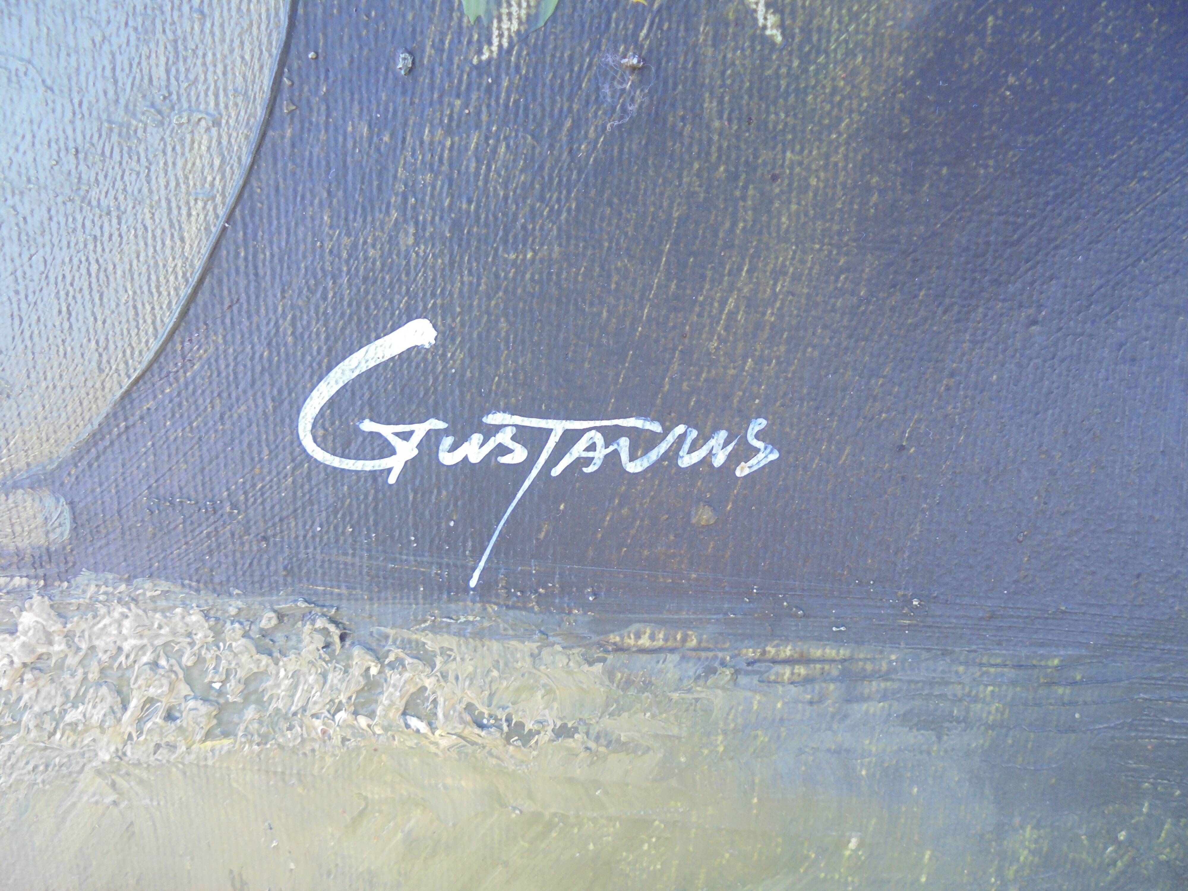 Oil on canvas "Bouquet of Flowers" Gustavus