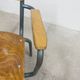 1962 school teacher's chair in honey color and tubular structure