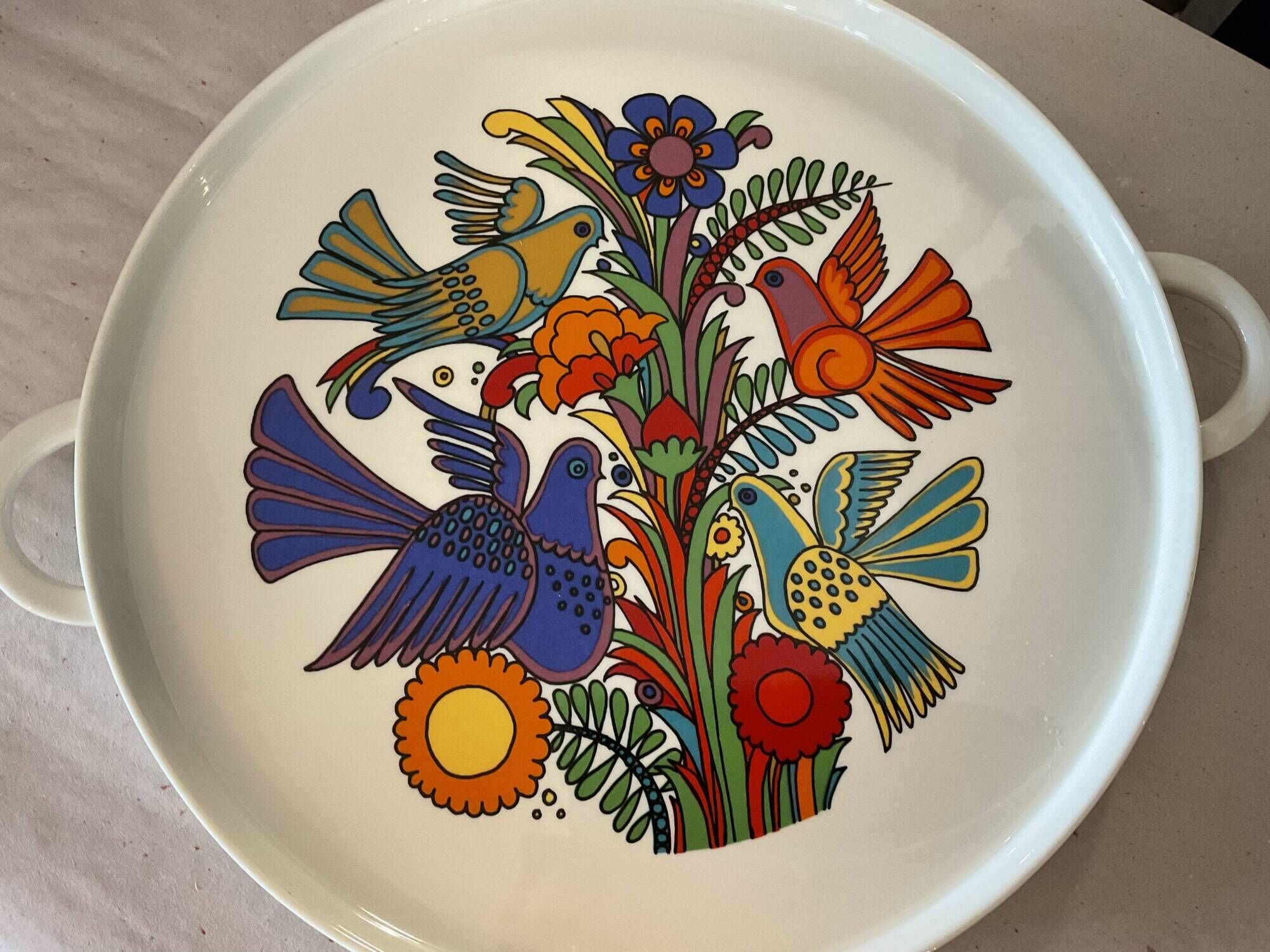 Plat à tarte model Acapulco Villeroy et boch.circa 60