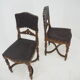 Pair of Antique Embossed Leather Chairs