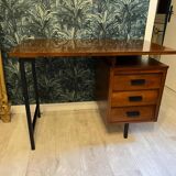 Pierre Paulin CM 172 desk in oak and metal from the 1950s