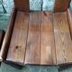 Set of 6 varnished pine chairs