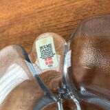 Vintage Danish glass bowl by Holmegaard, 1970s.