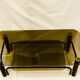 Black and gold coffee table with double tops in smoked glass circa 1970